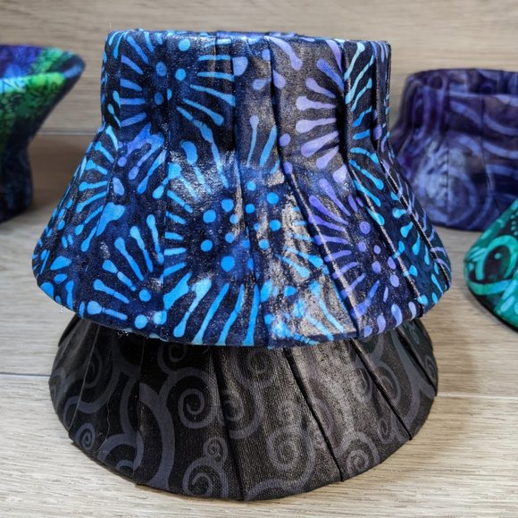 Blue Purple Flower Hair Crown - Picture 4 of 10